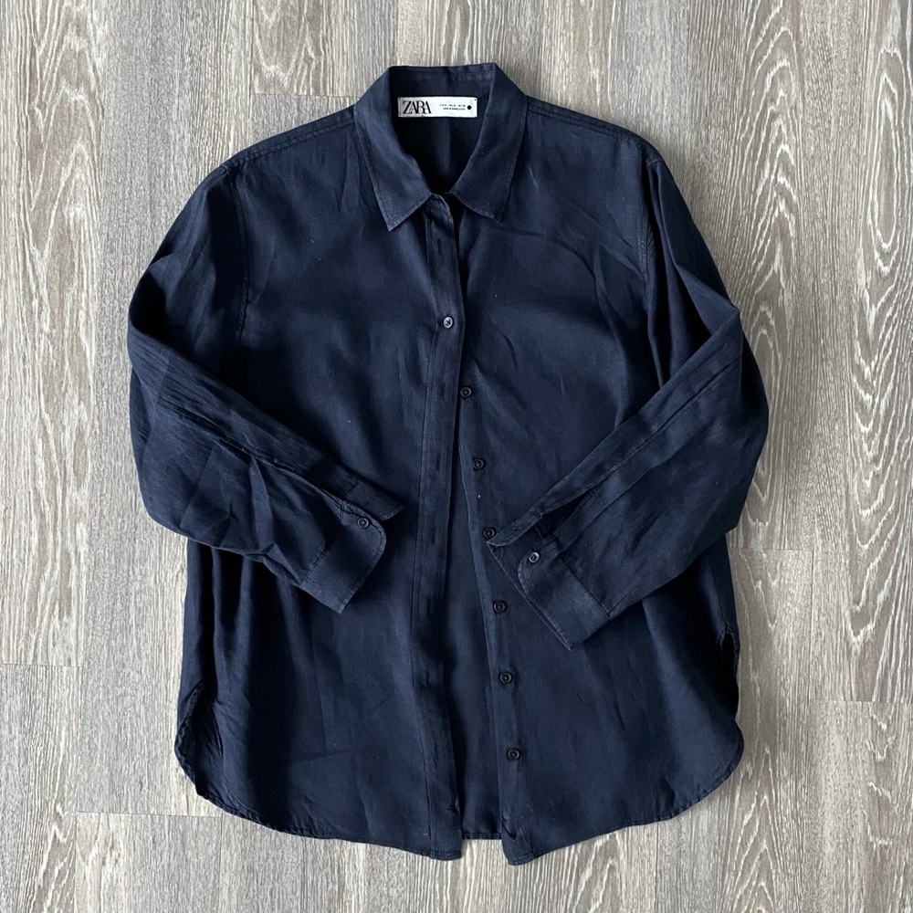 Zara Oversized Linen Shirt